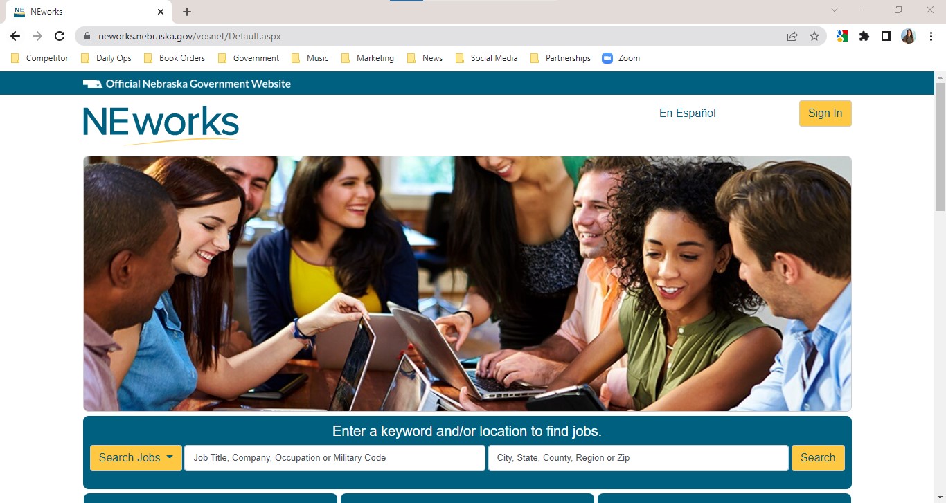 Nebraska Works Website Nebraska Works Website