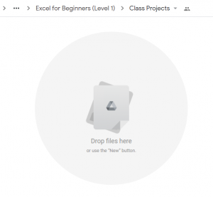 Uploading assignments to class projects folder