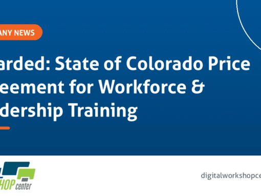 Digital Workshop Center Awarded State of Colorado Price Agreement for Workforce and Leadership Training